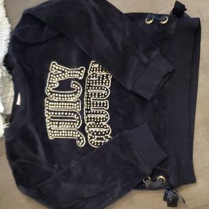 3t Juicy Couture black fleece set